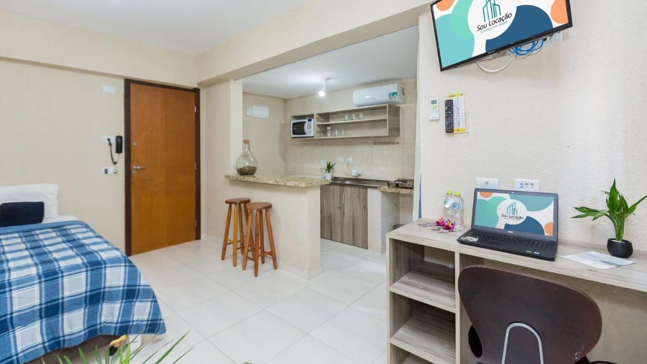 Estúdios confortáveis com preços acessíveis totalmente mobiliados Curitiba Exterior foto